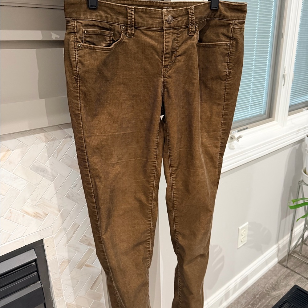 LOFT Brown Straight Leg Pants